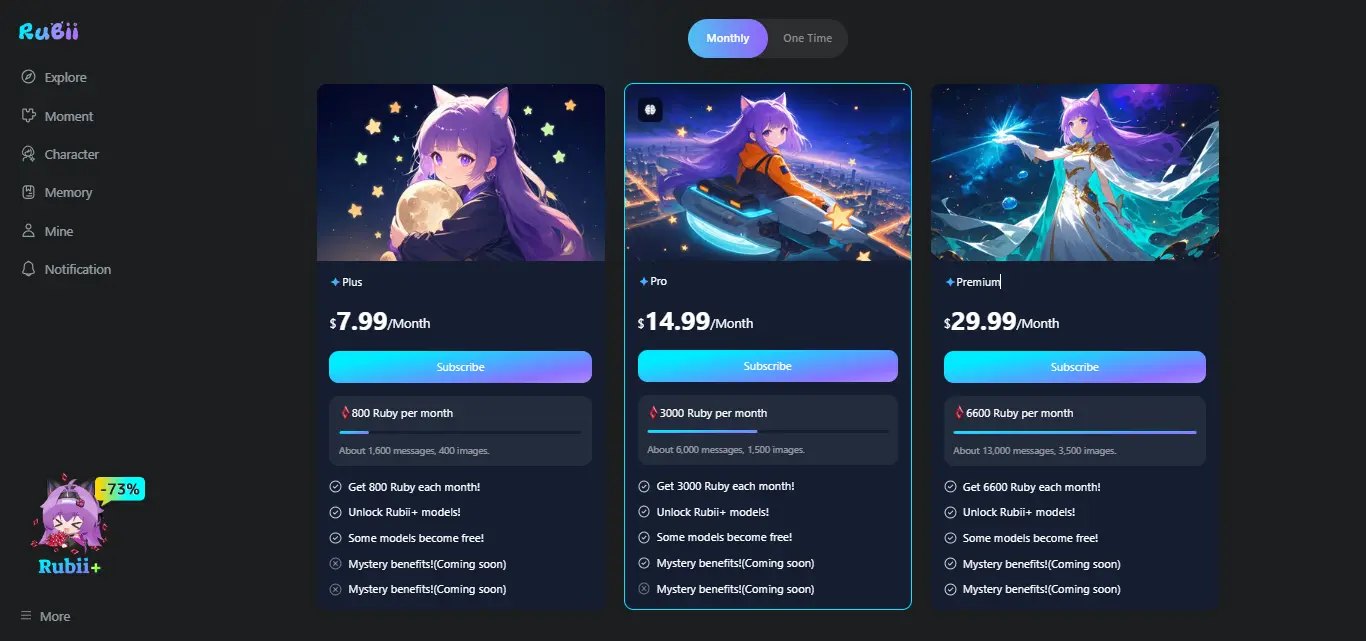 Rubii-AI Pricing